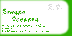 renata vecsera business card